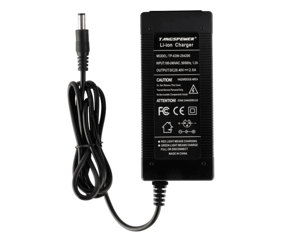 Chargeur 24v (29.4v 2A) DC pour trottinette électrique pièces détachées