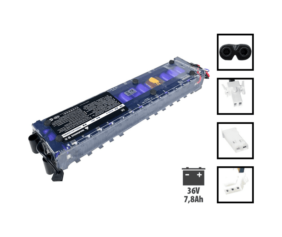 Batterie LG Xiaomi 36V 7,8Ah BMS Connectée M365, 1S, Essentia