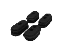 Lot de 4 bouchons protection câbles Xiaomi M365 & M365 Pro
