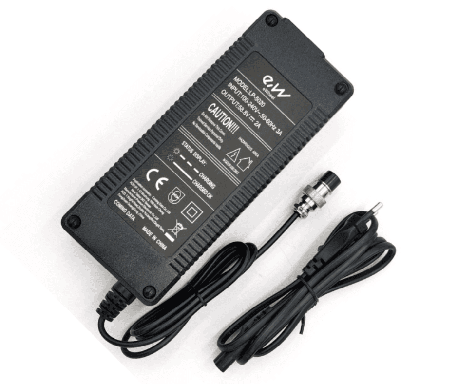 Chargeur 52v (58.8v 2A) GX16 pour trottinette électrique pièces détachées