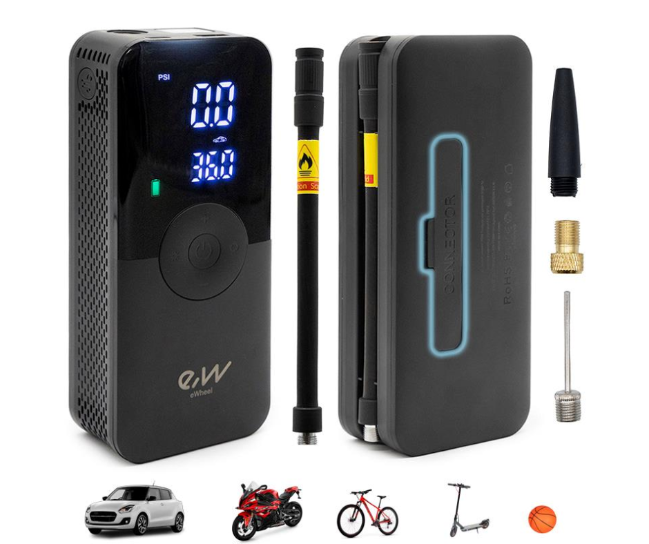 Accessoires Gonfleur électrique portable pour trottinette électrique