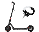 Crochet aluminium pour trottinette électrique