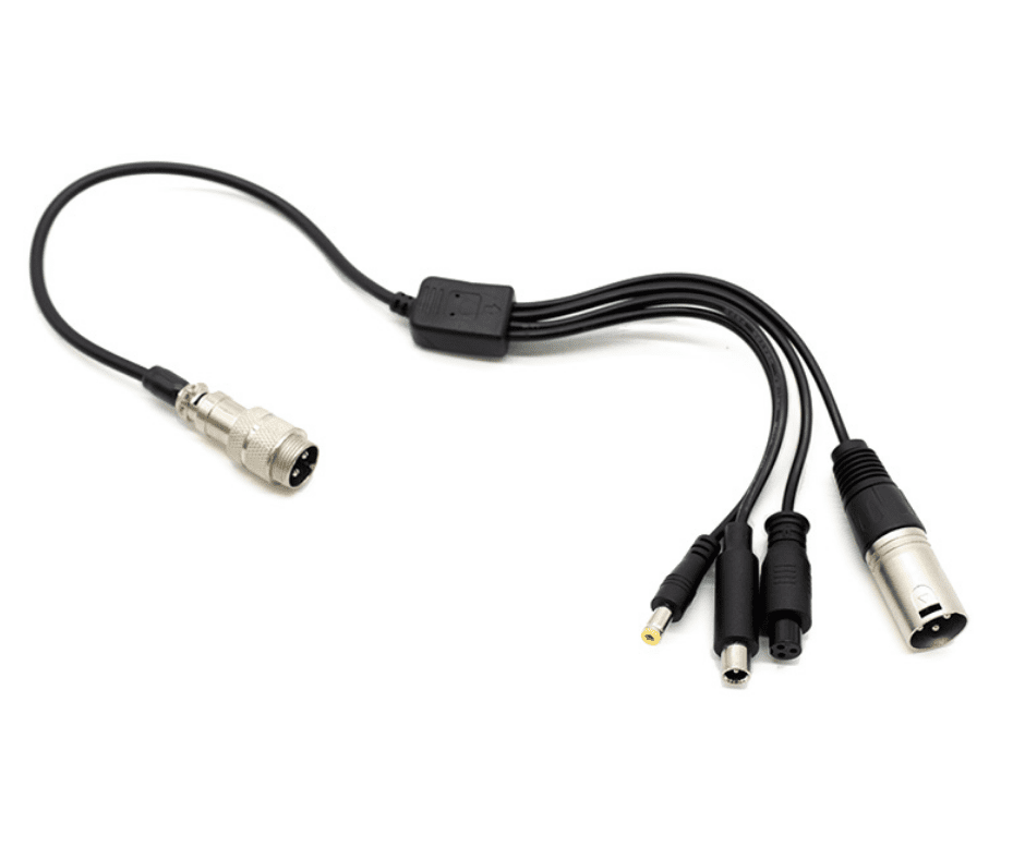 Câble convertisseur GX16 vers DC 5.5mm, DC 8mm, XLR, GX12 pour trottinette électrique