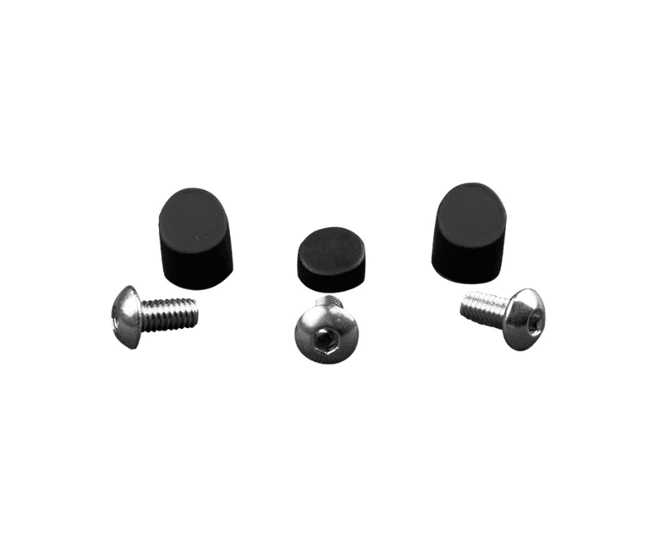 Bouchons de garde-boue noirs avec 3 vis en inox pour Xiaomi M365