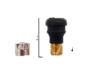 Valve tubeless droite PVR40