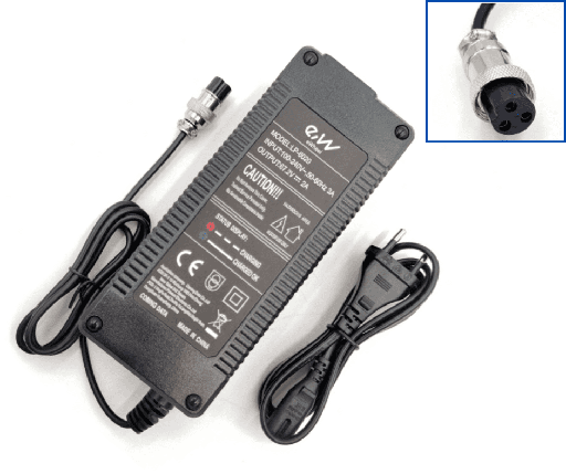 Chargeur 60V (67.2V 6.5A) Connecteur GX16