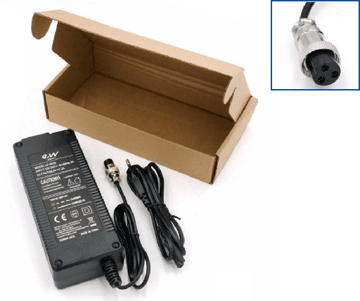 Chargeur 52V (58.8V 2A) Connecteur GX16
