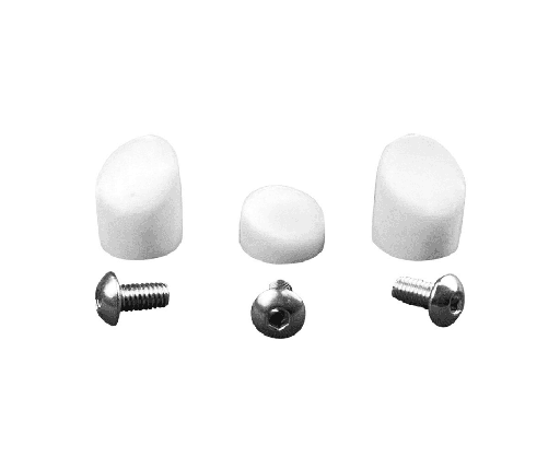 Bouchons de garde-boue blancs avec 3 vis en inox pour Xiaomi M365 & Pro