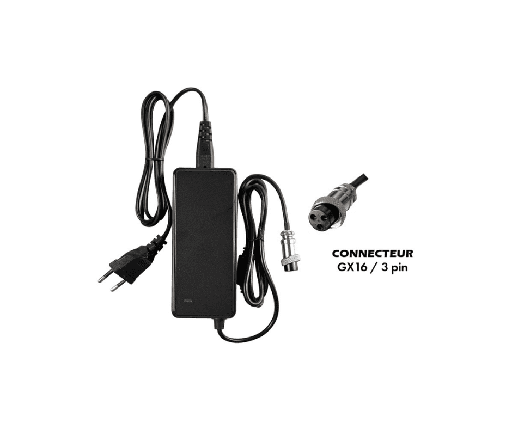 Chargeur 36V ➡️ 42V _ 2A (Connecteur GX16-3P)
